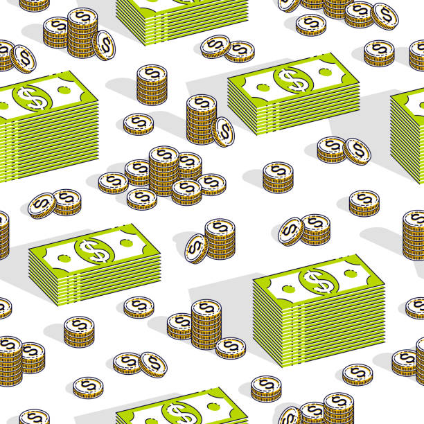 Money Cash Seamless Background Backdrop For Financial Business Website Or  Economical Theme Ads And Information Dollar Currency Money Signs Vector  Wallpaper Or Web Site Background Stock Illustration - Download Image Now -  iStock
