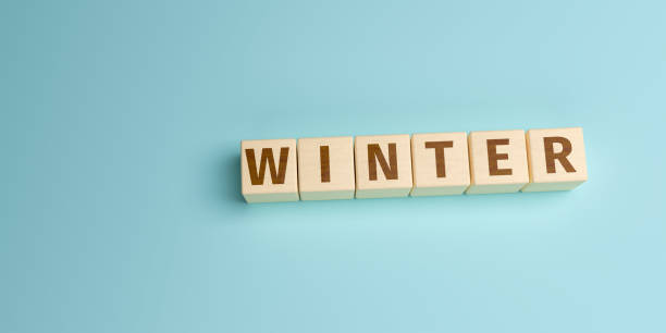 istock The word Winter built from letters on wooden cubes. High angle view with copy space 1424424459