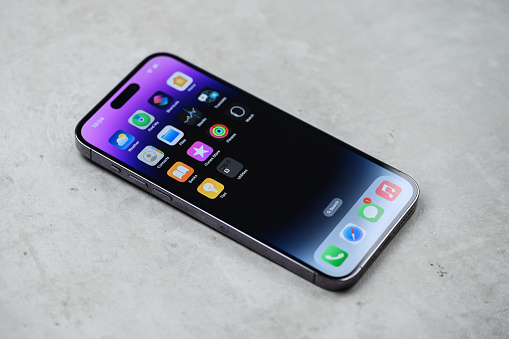 iPhone 11 Pro showing Social media applications on its screen
