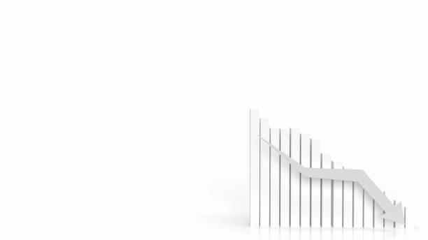 istock The white business chart arrow down 3d rendering 1424439753