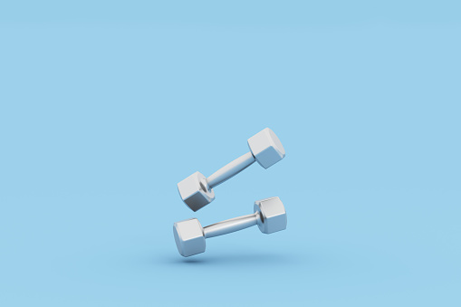 Dumbbell, Gym, Three Dimensional, Weights, Healthy Lifestyle