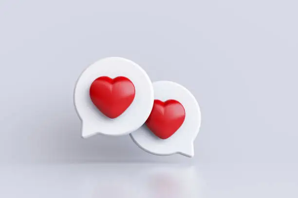 Photo of Two social media notification with heart icon