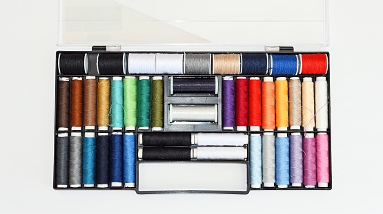 Colored sewing thread