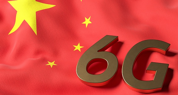 6G Wifi China Chinese Flag Mobile Network Data Technology, Global Communication, Speed