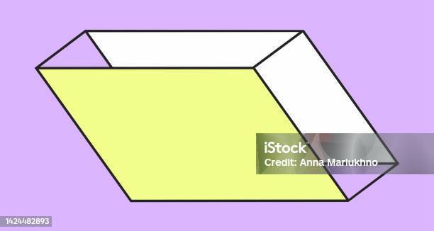 Parallelpoped Shape Isometric Parallelepiped Geometric Shape Stock Illustration - Download ...