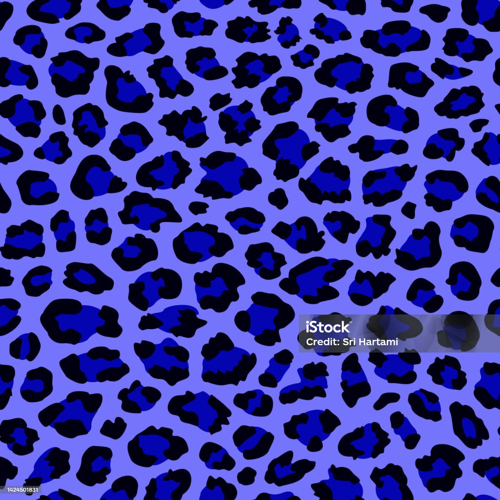 Blue Animal Pattern Animal Print Blue Leopard Seamless Pattern Animal Pattern Stock ...