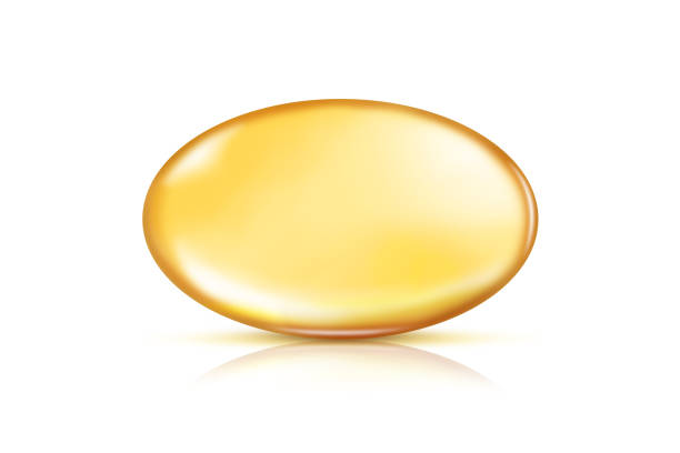 Oil capsule soft gel isolated on white Oil capsule soft gel isolated on white background with clipping path. Soft Gel stock pictures, royalty-free photos & images