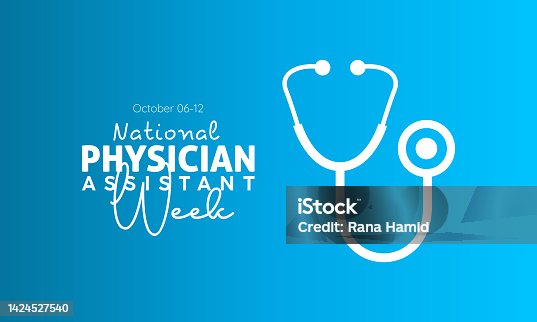 istock Vector illustration design concept of national physician assistant week observed on october 6-12 1424527540
