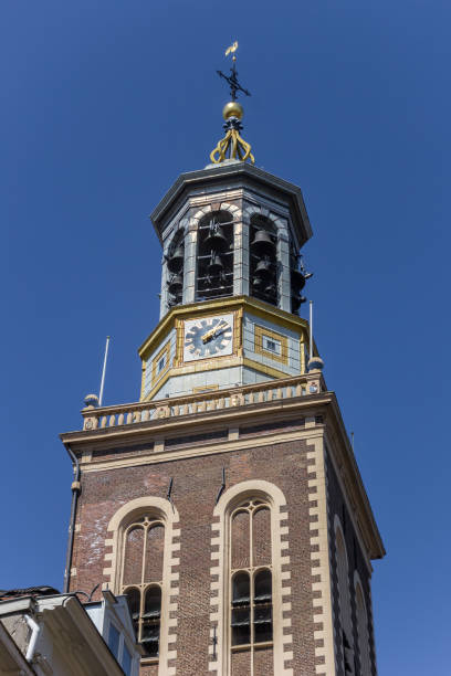 istock Historic belfry clock tower in Kampen 1424529896