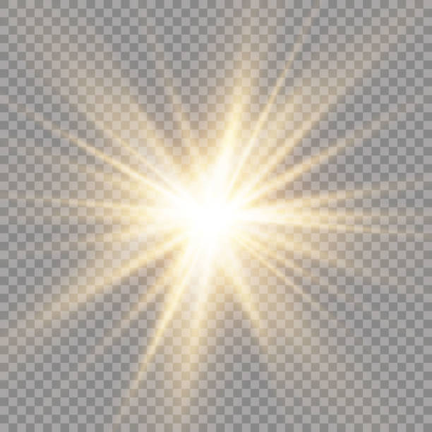 光の光の効果、爆発、キラキラ、スパーク、太陽のフラッシュを輝かせます。ベクトルのイラスト - star burst点のイラスト素材／クリップアート素材／マンガ素材／アイコン素材
