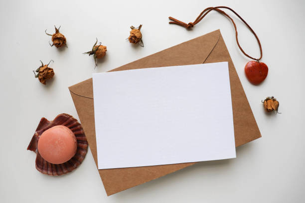 istock greeting card mockup with white blank for text 1424543971