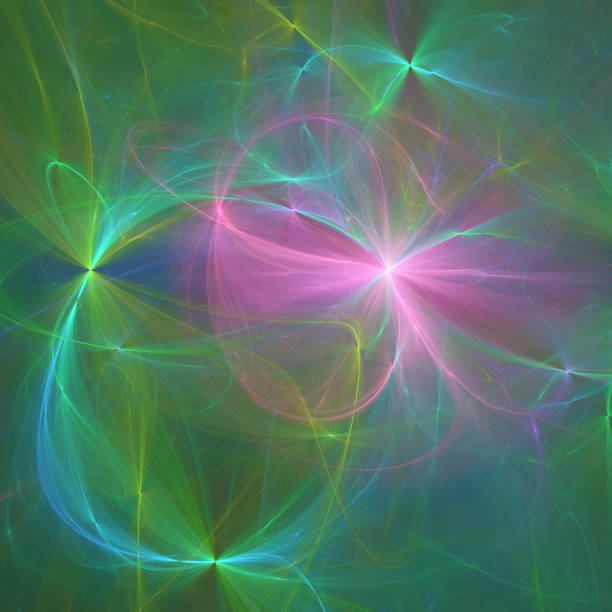 istock Abstract fractal art background, which perhaps suggests reflected light on a metallic surface 1424544674