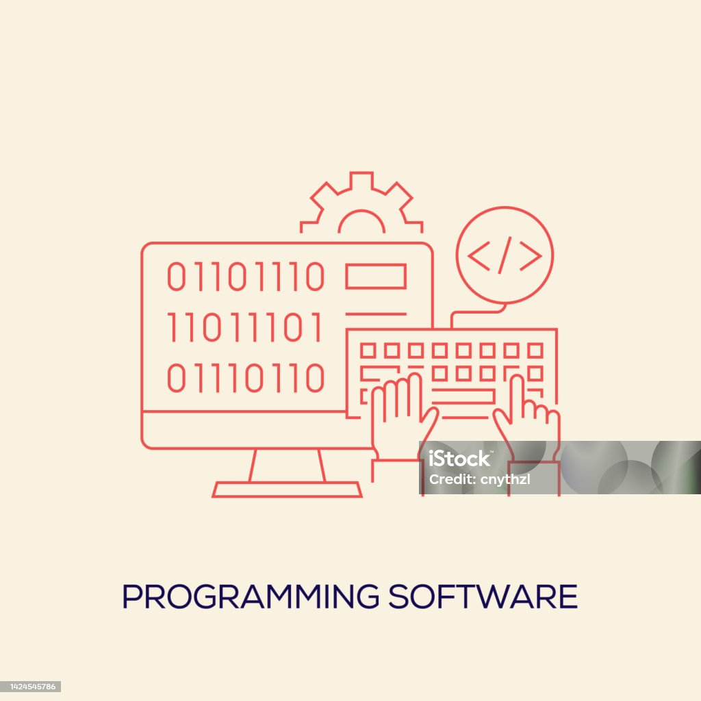 Programming Related Vector Conceptual Illustration Stock Illustration ...