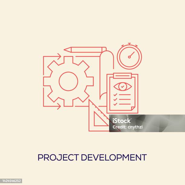 Project Development Photo Project Development Related Vector Conceptual Illustration Stock ...