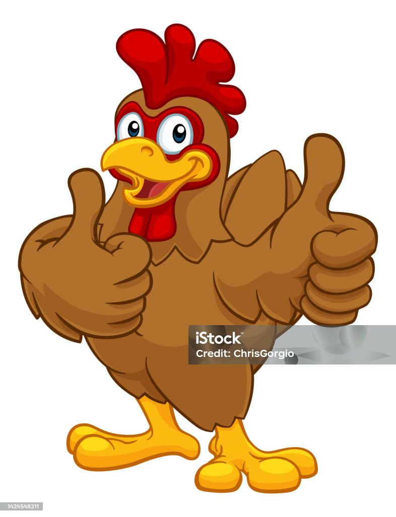 Chicken Cartoon Rooster Cockerel Character Stock Illustration - Download  Image Now - Characters, Fictional Character, Rooster - iStock
