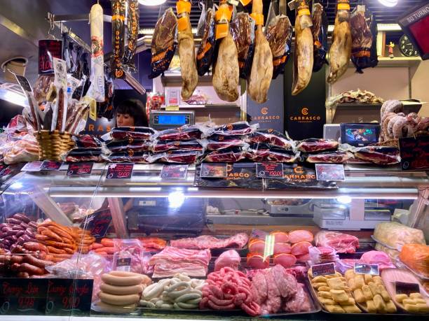Spain - Bilbao - La Ribera Market stock photo