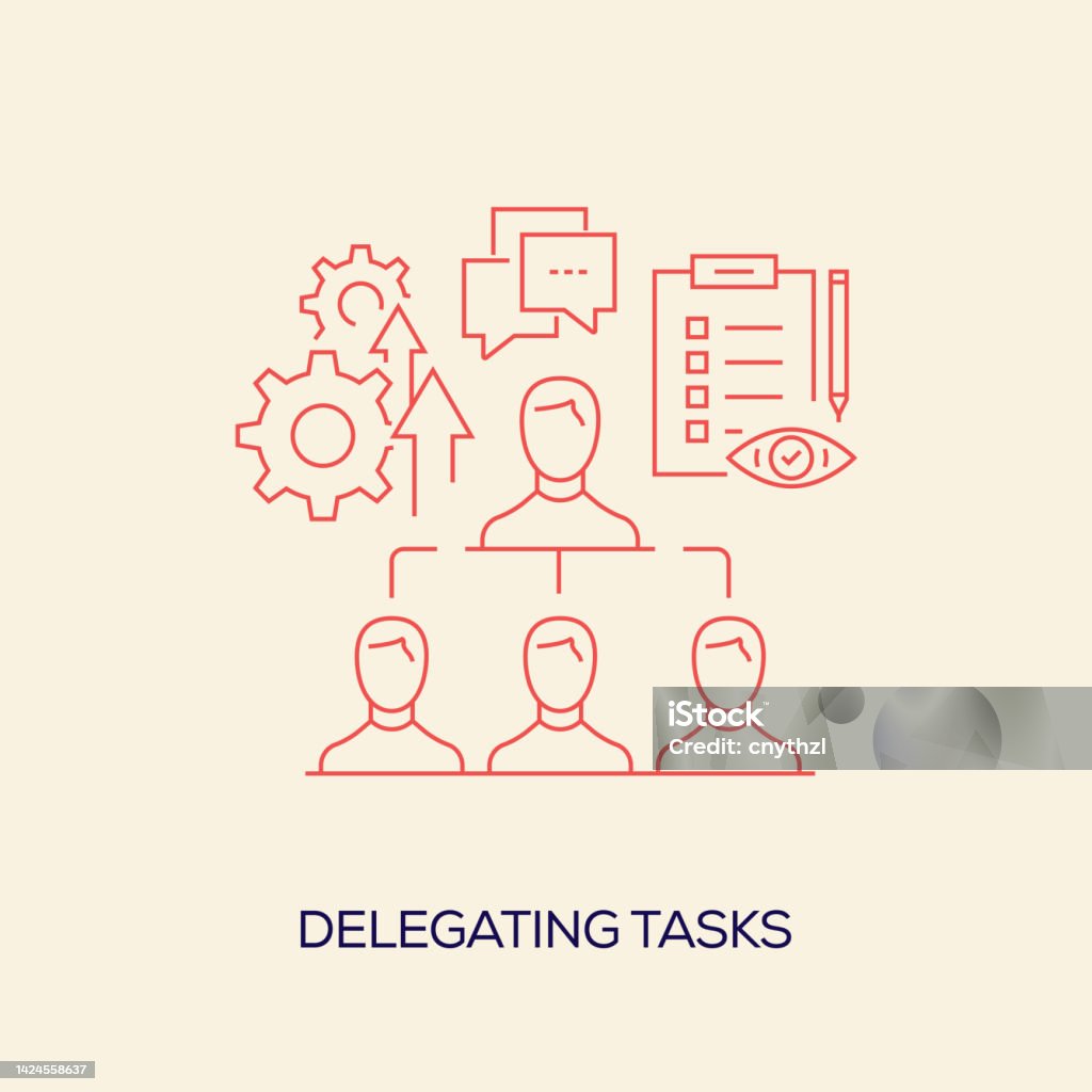 Delegating Tasks Related Vector Conceptual Illustration Stock ...