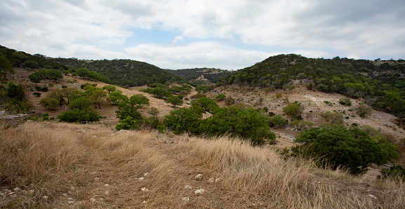 Valley in a remote region of Texas Hill Country