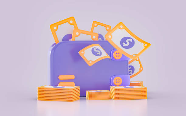 istock dollar money currency wallet icon background 3d render concept for 1424564426