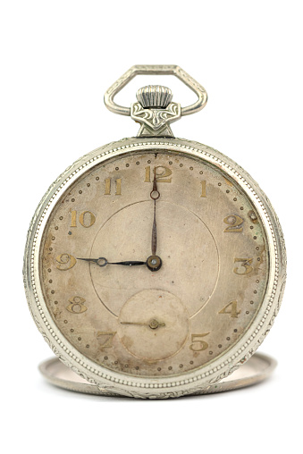 The old vintage pocket watch