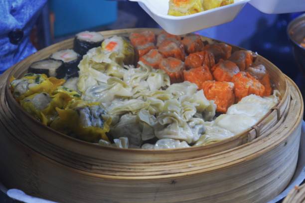 istock Indonesian street food: various dimsum 1424570164