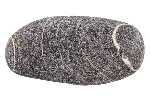 istock Top view of single black pebble 1424573093
