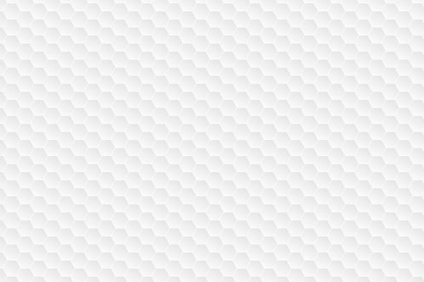 šestiúhelníkový bílý vzor - golfech stock ilustrace