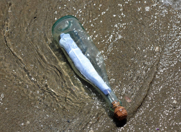 plastic bottle floating in the ocean