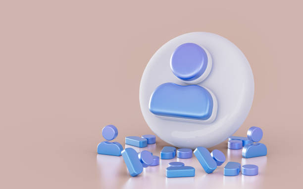 istock realistic user sign icon on the white glossy background 3d render concpet 1424579909