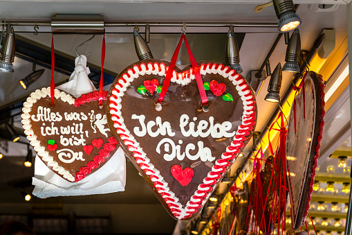 gingerbread hearts at german beer fest
