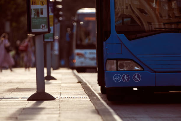 istock Bus public transportation in Budapest, Hungary. 1424586273