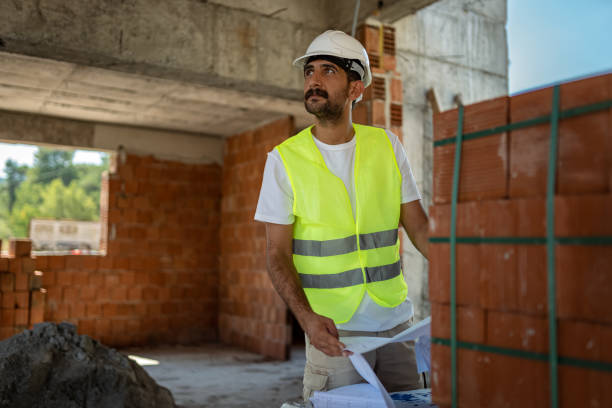 istock Portrait of architect working on construction site 1424589801