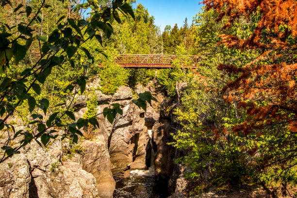 Bridge over the Temperance river in Minnesota by Lake Superior