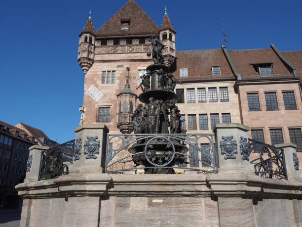 istock Tugendbrunnen fountain in Nuernberg 1424601032