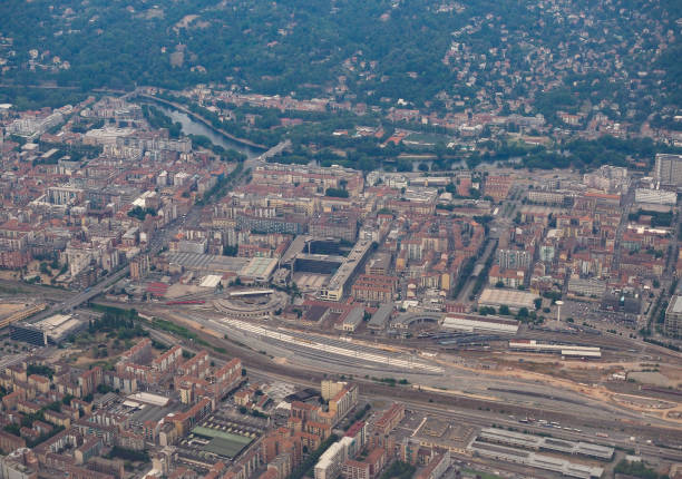 istock Aerial view of Turin 1424601761