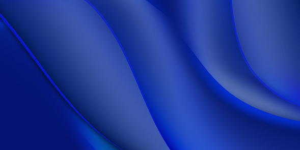 Decorative abstract blue curved lines background. Design for brochures, flyers, business, banners, marketing...