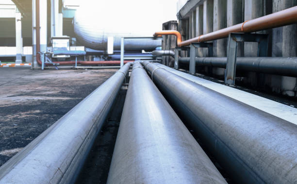 istock Gas pipelines for industrial plants 1424630895