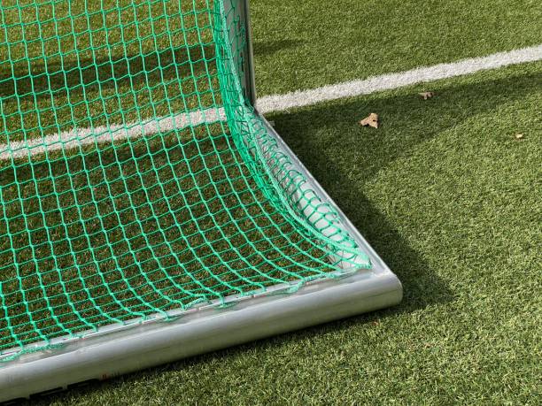 istock Children's soccer goal on artificial turf 1424636184