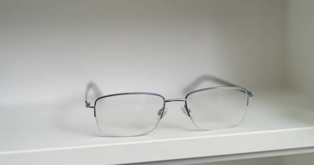 istock New fashionable eyeglass lenses. Modern designed eyewear accessory. 1424652321