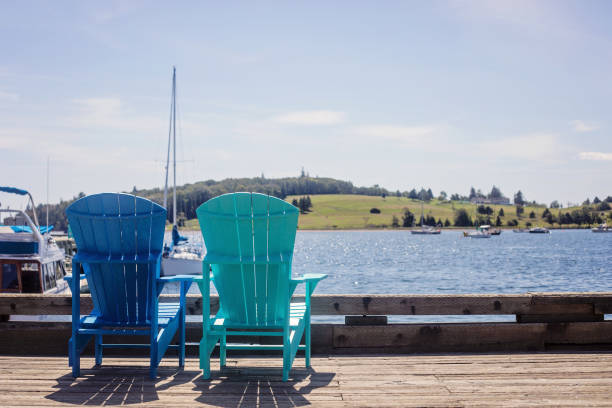 istock Lunenburg Chairs by the Water 1424655144