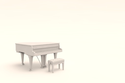 White Grand Piano