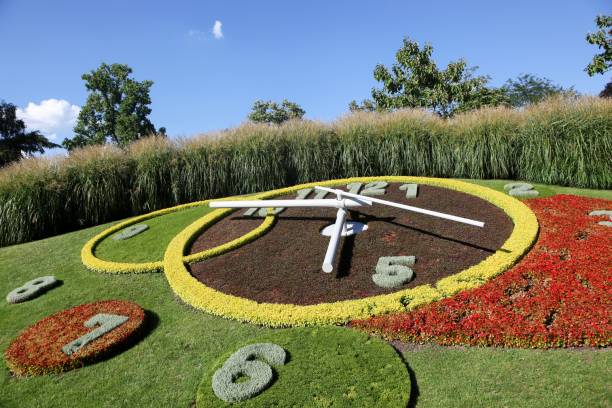 istock The flower clock in Geneva, Switzerland 1424684561