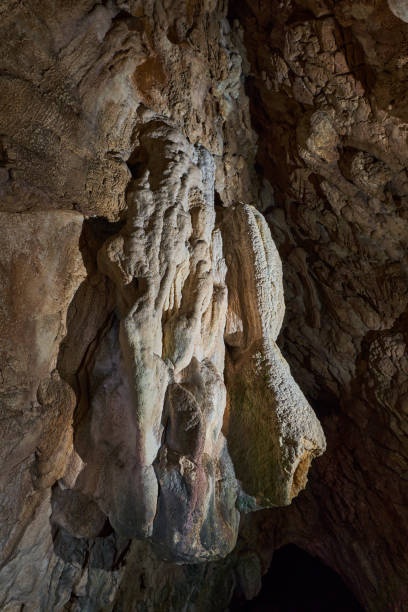 istock Interior of a cave with speleothemes 1424692042