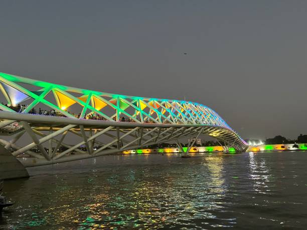 Atal Bridge at the Sabarmati Riverfront in Ahmedabad