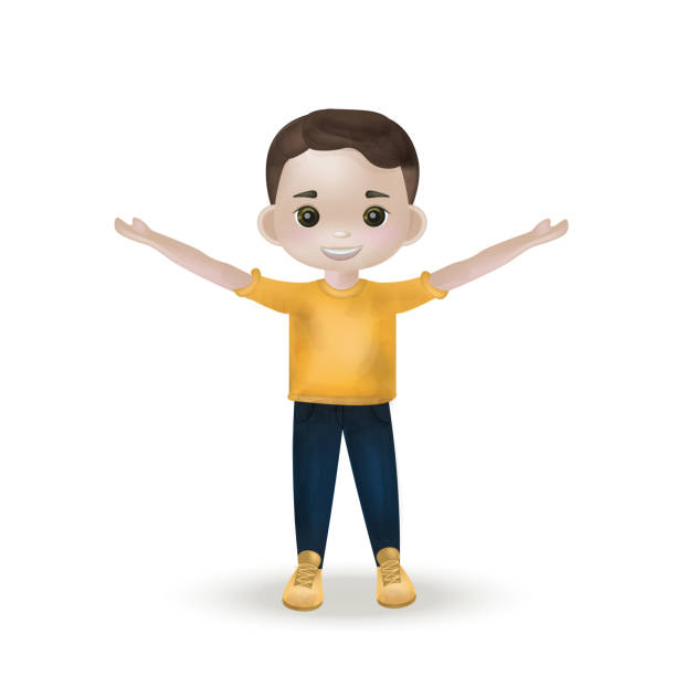 Avatar Child Characters Hand Raised Illustrations, Royalty-Free Vector  Graphics & Clip Art - iStock