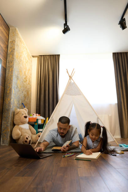 istock Father and little daughter spend time together 1424705632