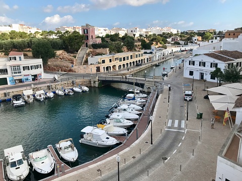 Spain - Menorca - Ciutadella de Menorca - alleys of the historic city center and port of Ciutadella
