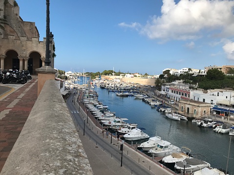Spain - Menorca - Ciutadella de Menorca - alleys of the historic city center and port of Ciutadella