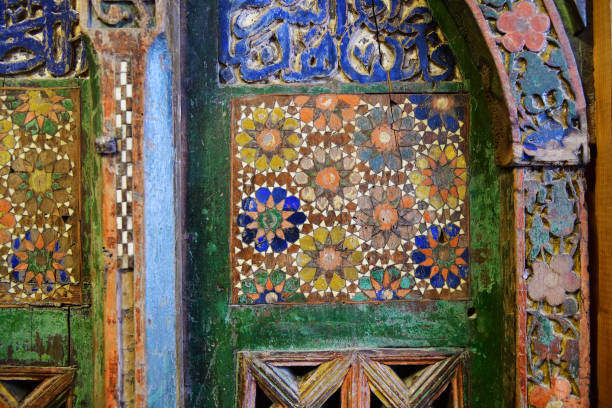 istock Ancient door. Dagestan. Russia 1424731423