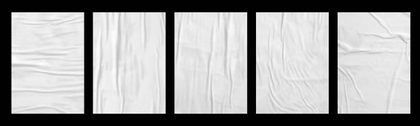 istock white crumpled and creased paper poster texture set isolated on black background 1424744968